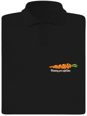 Vitamíny pre zajačikov pánska polokošeľa Black