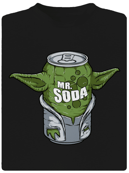 Mr. Sóda detské športové tričko Black