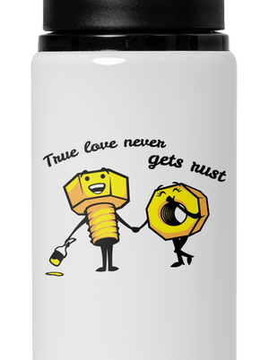 Pravá láska flaša na vodu White