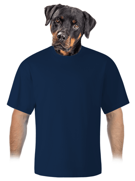 Bez potlače unisex tričko oversized Midnight Blue