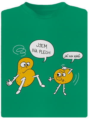 Opité zemiaky detské športové tričko Kelly Green Mal