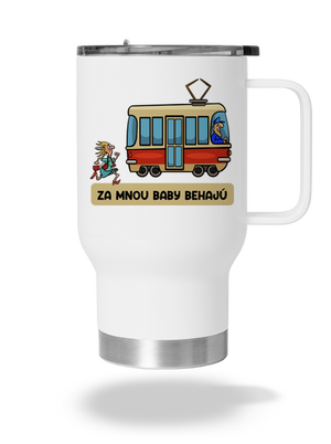 Za mnou baby behajú termohrnček White