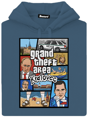 Královec dámska mikina klokanka Denim