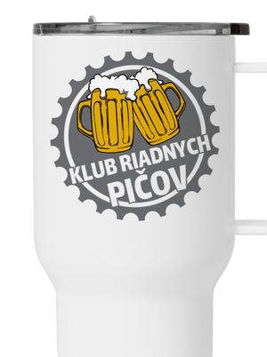 Klub riadnych pičov termohrnček White