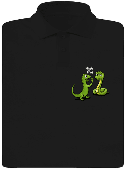 High Five pánska polokošeľa Black