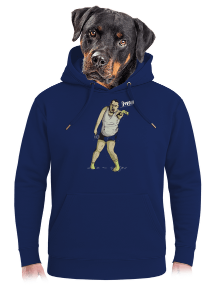 Beer zombie unisex mikina premium Navy