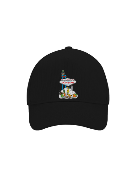 Las Vegan šiltovka baseballka Black