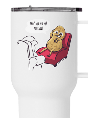 Alergény u psychológa termohrnček White