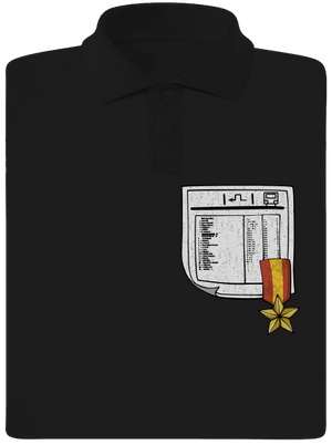 Cestovný poriadok pánska polokošeľa Black