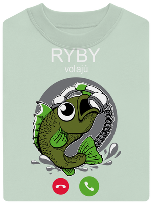 Ryby volají unisex mikina bez kapucne Blush Mint