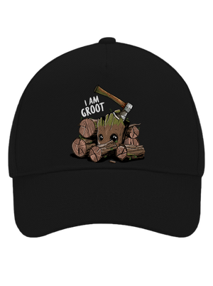 I Am Groot šiltovka baseballka Black