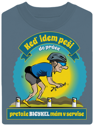 Závislosť na bicykli unisex mikina bez kapucne Nordic Blue