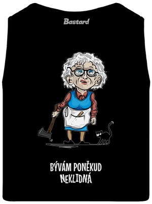 Neklidná - vlastný text pánske tielko Black