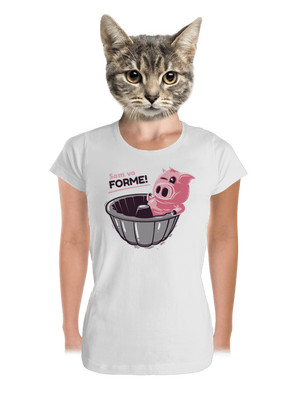 Vo forme dámske tričko prémium White