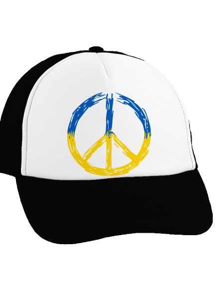 Ukrajina - Peace šiltovka truckerka Black cap