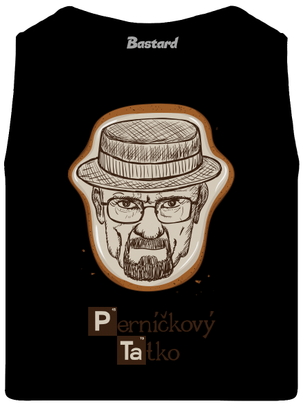 Perníčkový tatko a Perníček pánske tielko Black