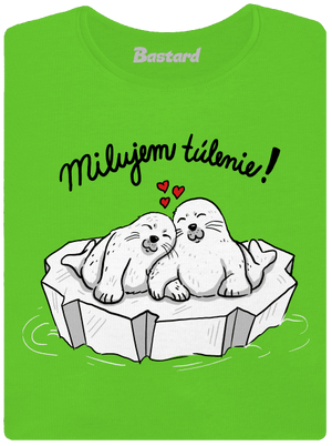 Milujem túlenie dámske tričko Apple Green