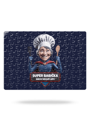 Super babička puzzle White
