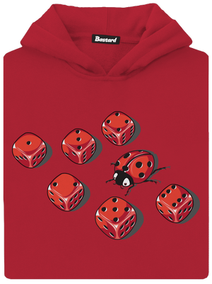 Mimikry detská mikina klokanka Fire Red