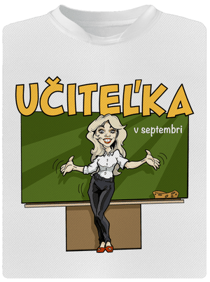 Učitel'ka v septembri detské športové tričko White