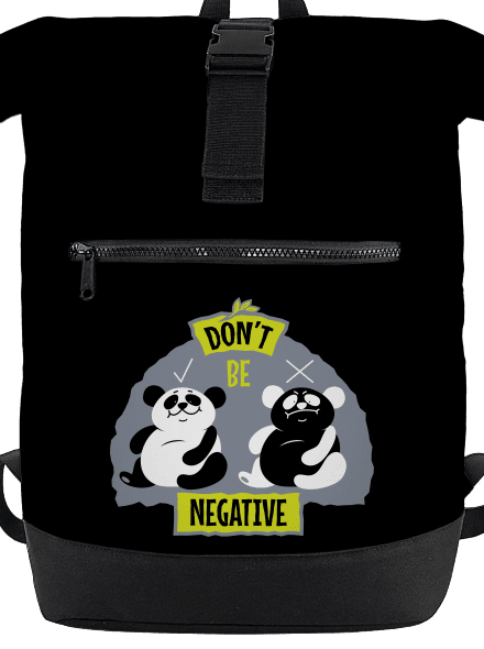 Don't be negative batoh Black