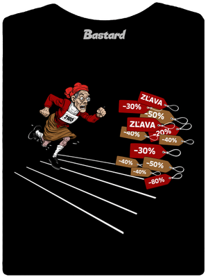 Zľavy! dámske tričko s lemom Black