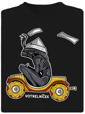 Votrelníček pánske športové tričko Black