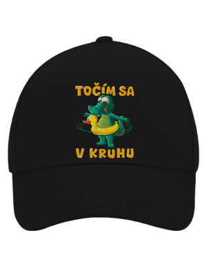 Točím sa v kruhu šiltovka baseballka Black