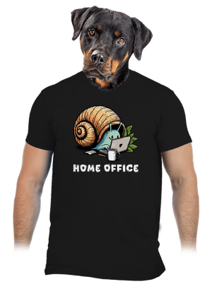 Slimákov home office pánske tričko Black