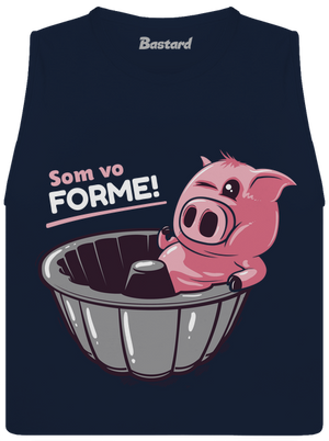 Vo forme dámske tielko voľné Navy