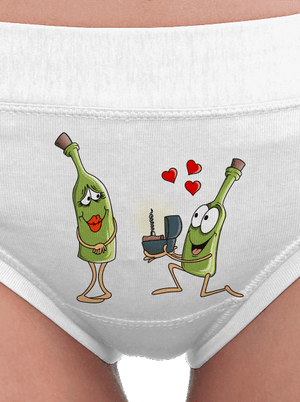 Láska k vínu dámske nohavičky White