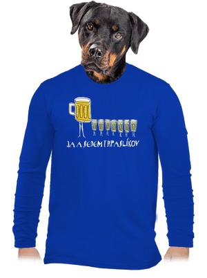 Ja a sedem trpaslíkov pánske dlhý rukáv Royal Blue