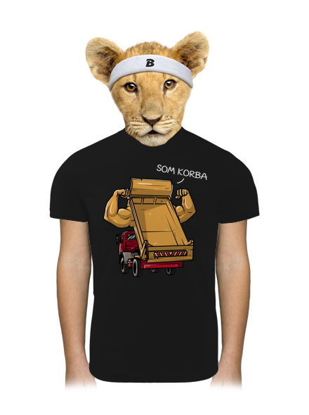 Korba detské športové tričko Black