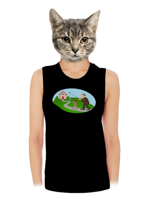 Naspäť do školy dámske tielko voľné Black