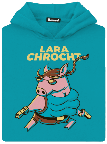 Lara Chrocht detská mikina klokanka Hawaiian Blue