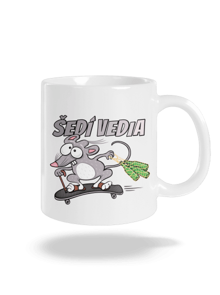 Šedí vedia - myšiak klasický hrnček White