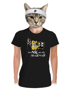 Hrajú naši dámske športové tričko Black