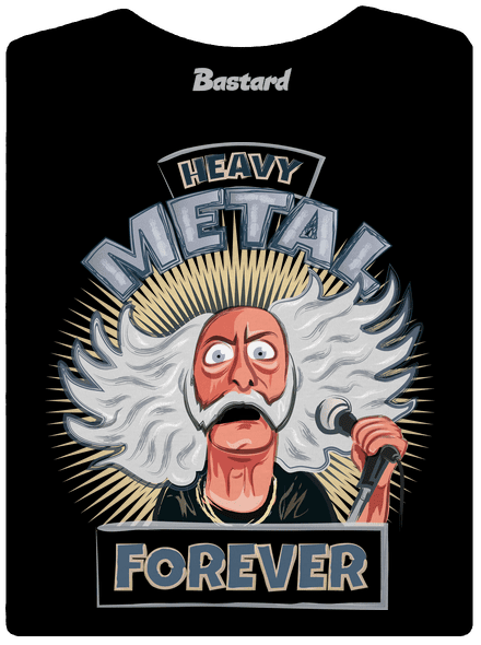 Heavy metal forever dámske tričko Black