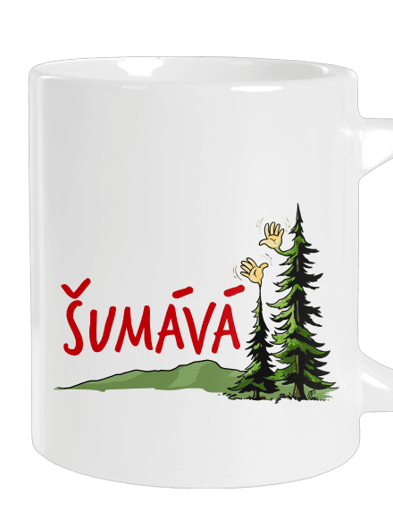 Šumává veľký hrnček White