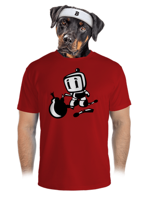 Bomberman pánske športové tričko Red Mal