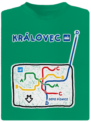 Metro Královec detské športové tričko Kelly Green Mal