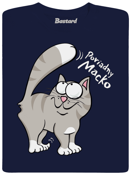 Macko a Micka pánske tričko Navy