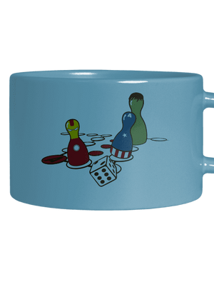 Superhrdina nehnevaj sa hrnček makronka Blue Macaron