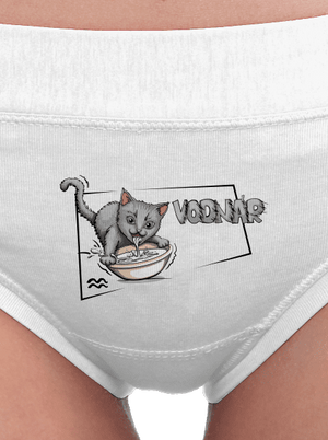 Mačací horoskop: Vodnár dámske nohavičky White