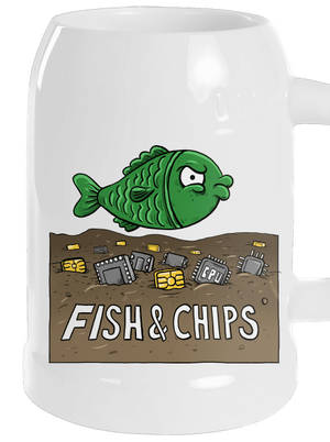 Fish and IT chips polliter White