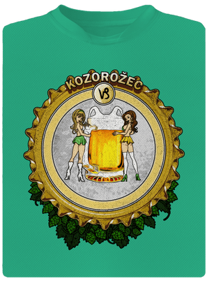 Pivný horoskop: Kozorožec pánske športové tričko Mint Mal