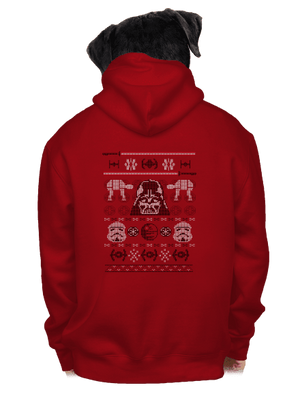 Vader na svetri pánska mikina na zips Red