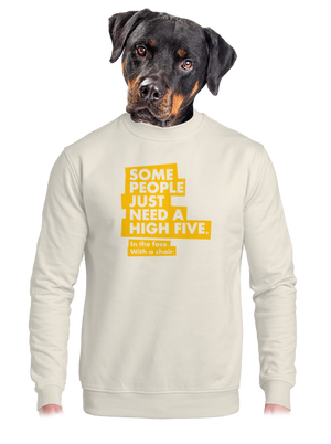 unisex mikina bez kapucne