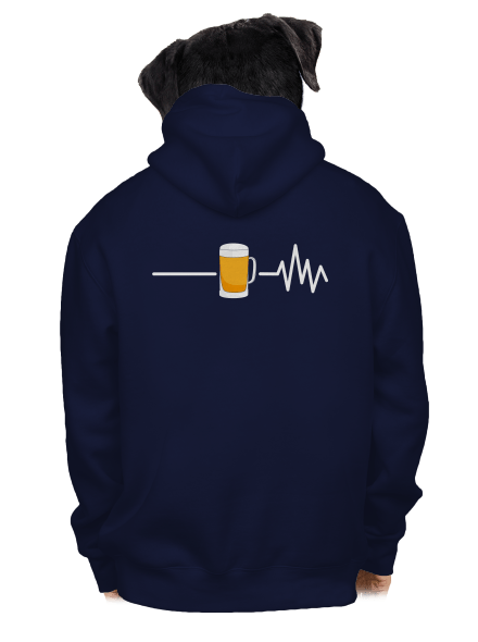 Beer help pánska mikina na zips Navy