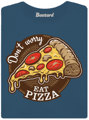 Pizza dámske tričko prémium Petrol Blue